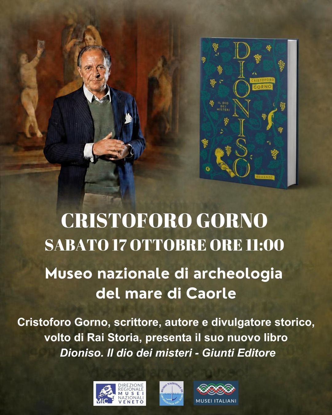 Cristoforo Gorno al Museo nazionale archeologia del Mare di Caorle